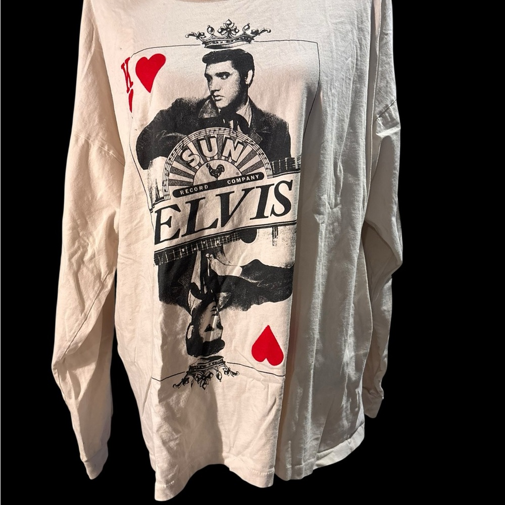 Daydreamer Elvis Presley Graphic Tee XL Oversized King of Hearts